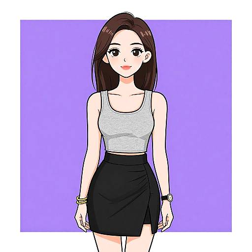 Modern Woman in Casual Outfit