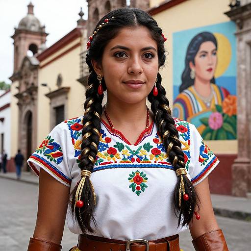 Cinematic Mexican Adelita Revolutionary Portrait