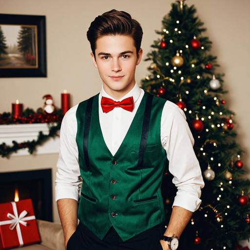 Stylish Man's Christmas Party Outfit