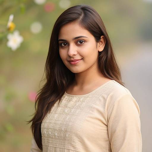 Casual Kasavu Churidar Portrait