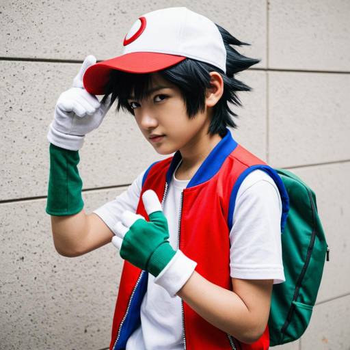 Boy Cosplaying as Ash Ketchum from Pokémon