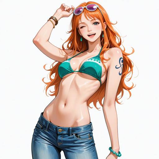 Nami from One Piece in Swimwear