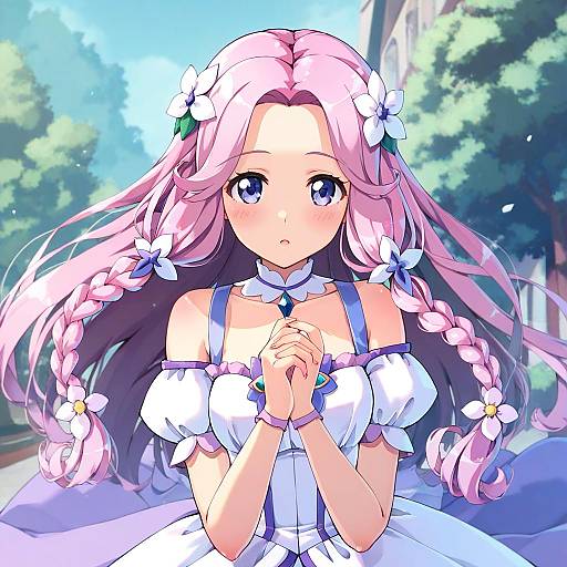 Illustration of Hanami kotoha, precure in the style of Himeyamato