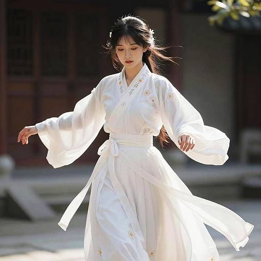 Photorealistic Girl in Traditional Dress