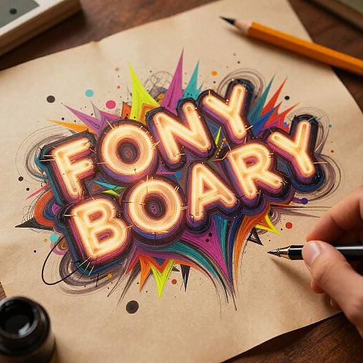 Surreal Text Unraveling into Art