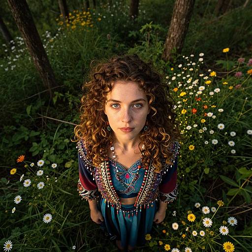 Enigmatic Forest Portrait with Smartphone Lens