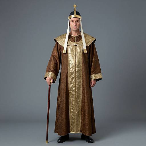 Man in NASA Robe and Headdress