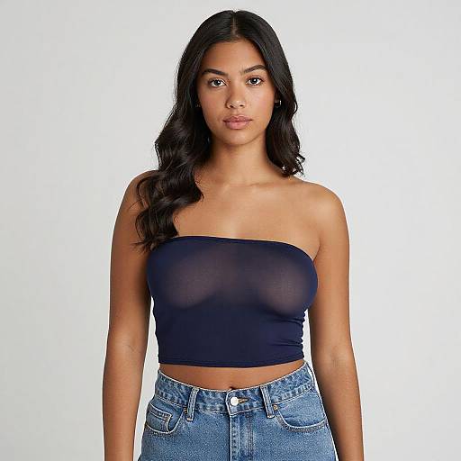 Portrait of Young Woman in Trendy Outfit