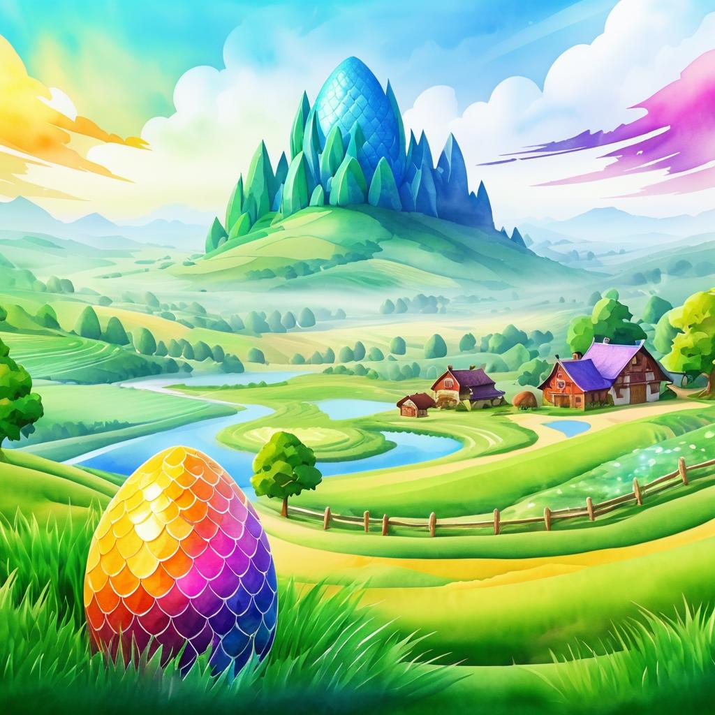 Vibrant Fantasy Farming Game Logo