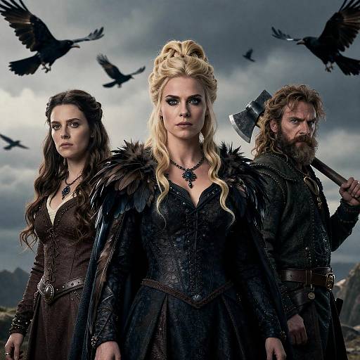 Dramatic Trio in Dark Settings