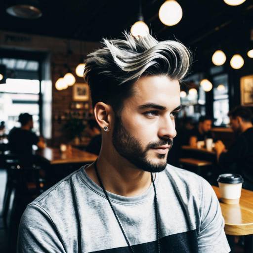 Urban Drop Fade Hairstyle in Café Urban Drop Fade Hairstyle in Café