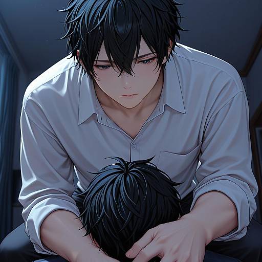 Illustration of Murata ugetsu, given in the style of Melopun