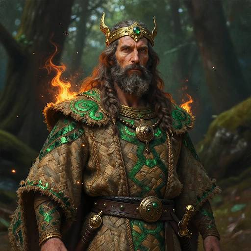 Mystical Middle-Aged Druid Painting