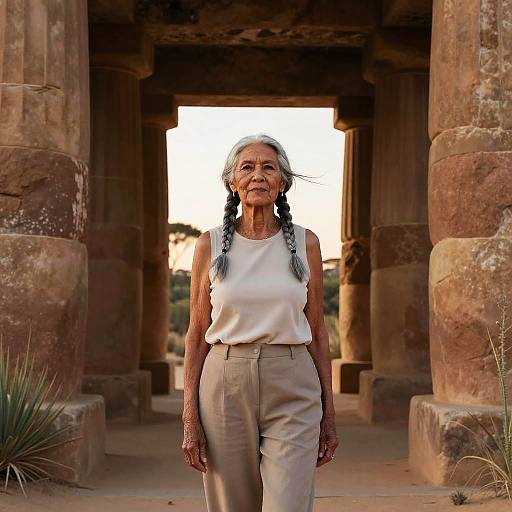 Elderly Indigenous Australian Woman Portrait