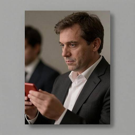 Intense Portrait of a Middle-Aged Man