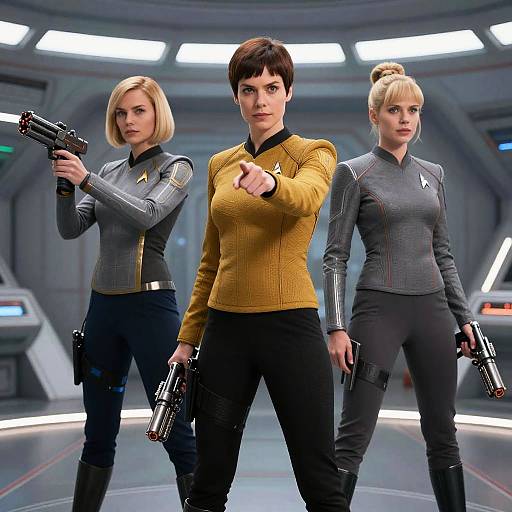 Sexy Star Trek Women in Action