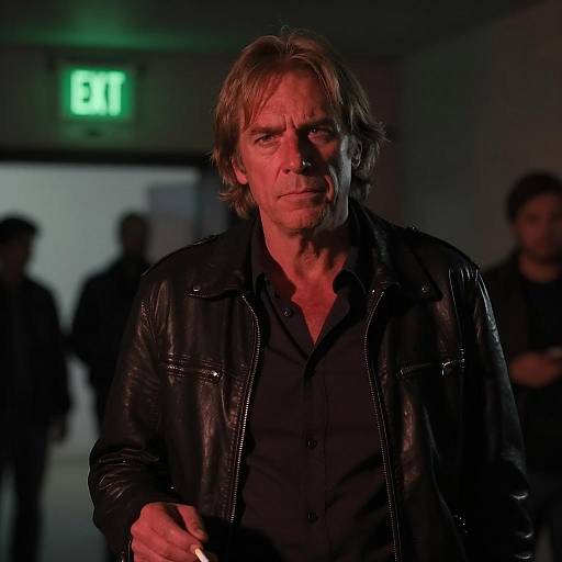 Moody Portrait of a Middle-Aged Man