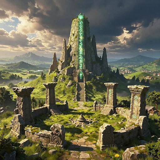 Grod in Mystical Fantasy Landscape