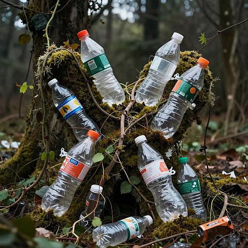 Post-Apocalyptic Plastic Waste Sculpture