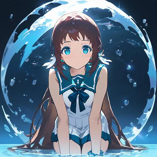 Illustration of Mukaido manaka, nagi no asukara in the style of Kishiyo