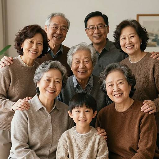 AI Multi-Generational Family Portrait