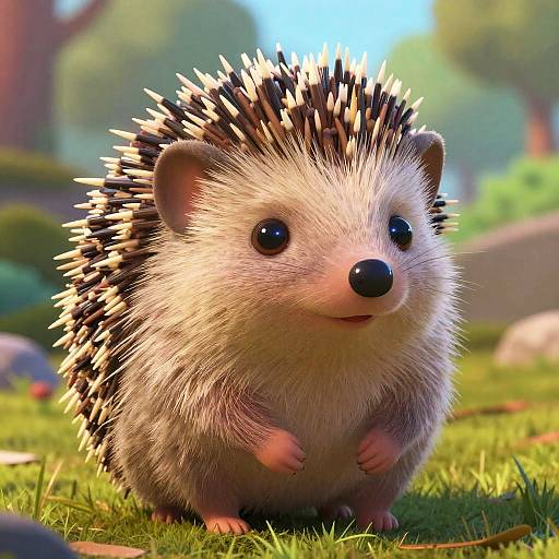 Pixar-Style Adorable Flapper Hedgehog