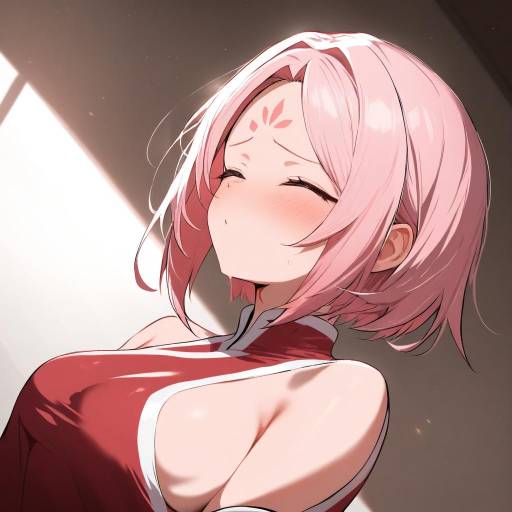 Sakura Haruno: Pink Hair and Blush