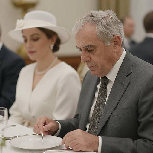 Serious Conversation Over Dinner Setting