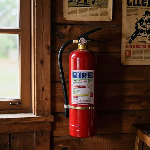 Rustic Cabin Antique Fire Extinguisher