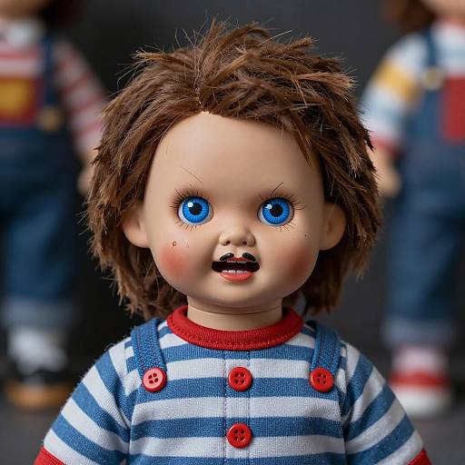 Eerie Close-Up of a Sinister Doll