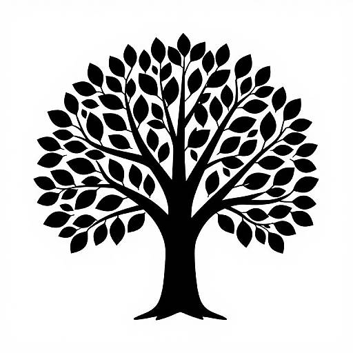 Bold Political Tree Silhouette