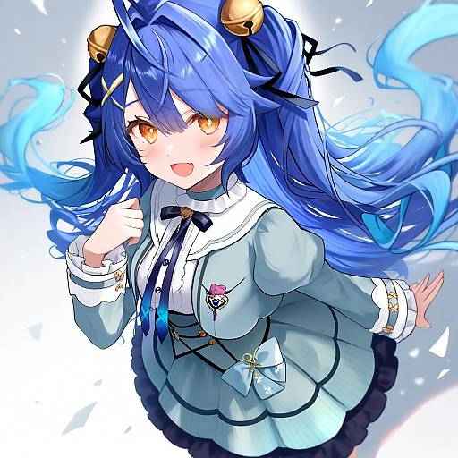 Illustration of Amamiya kokoro, nijisanji in the style of Kitayama miuki