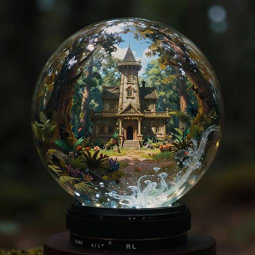 Thomas Cole Fantasy in Glass Orb
