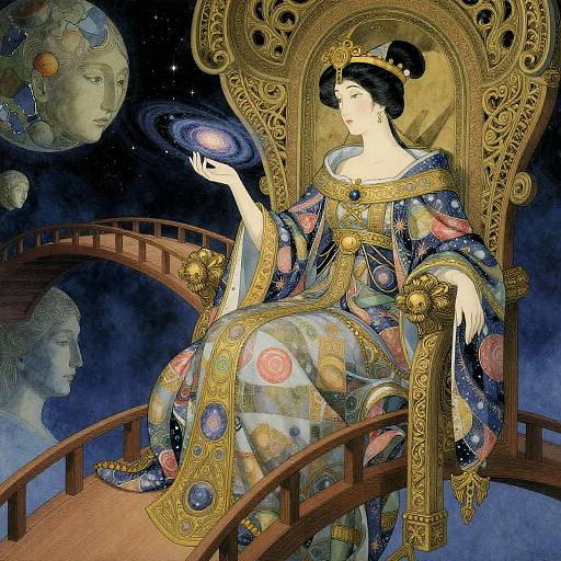 Regal Empress with Spiral Galaxy