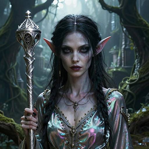 D&D Horror Changeling in Arboreal City