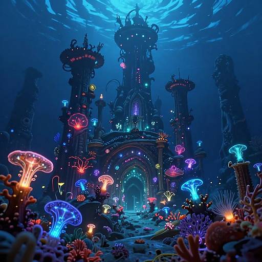 Bioluminescent Underwater Kingdom