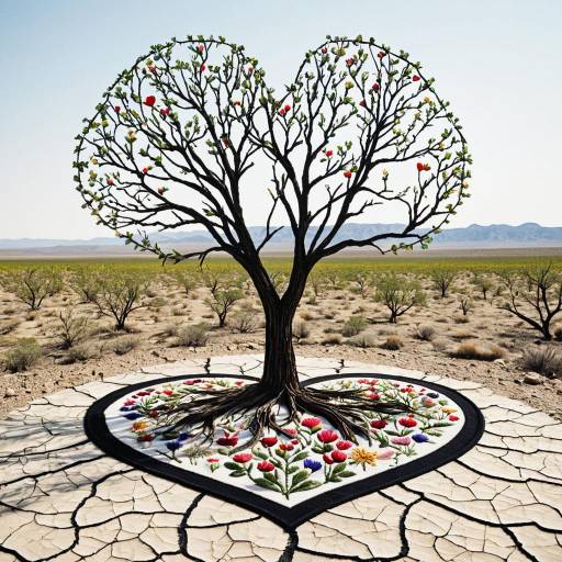 Hopeful Tree in Barren Landscape