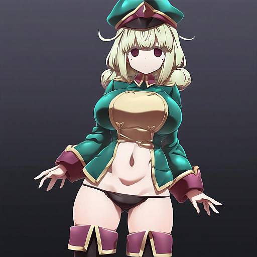 Illustration of Araga kiwi, mahou shoujo ni akogarete in the style of Tokyo (great akuta)