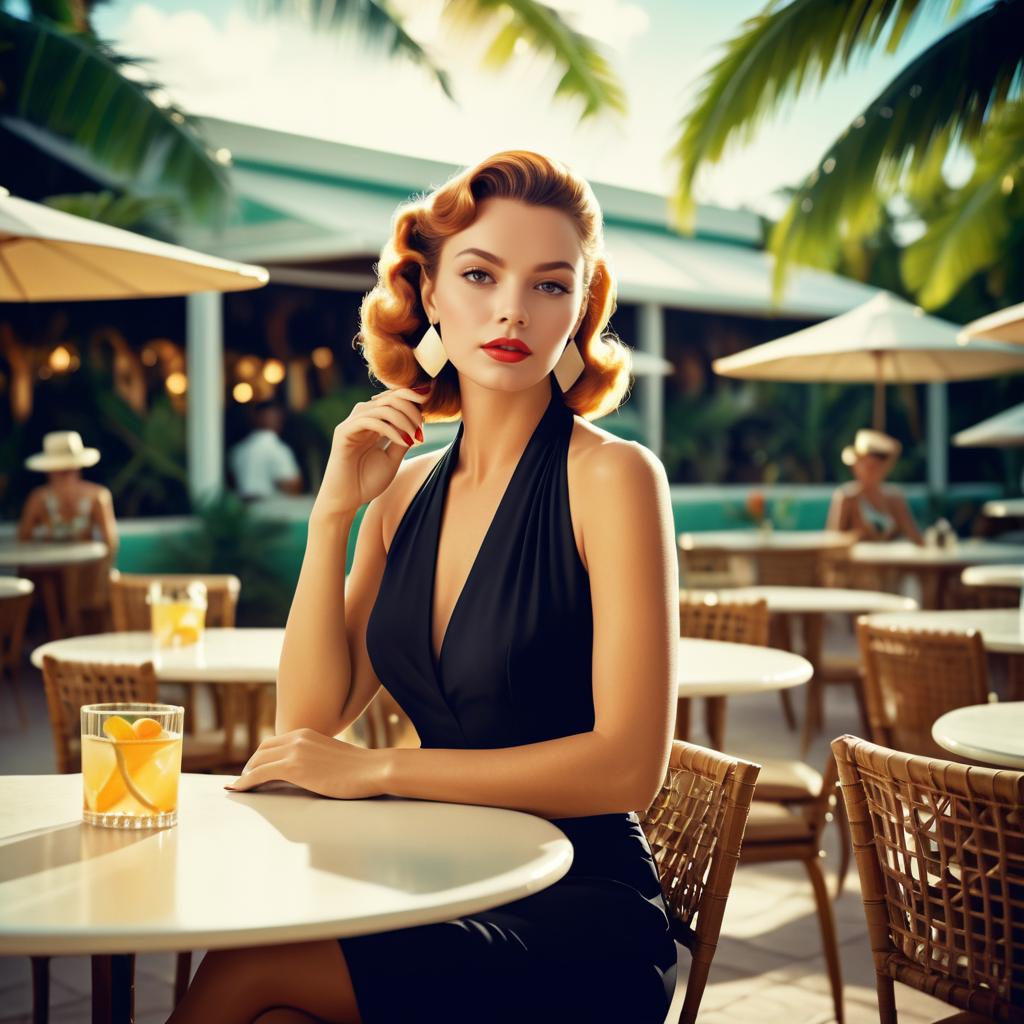 Tropical Vintage Vogue Commercial Scene