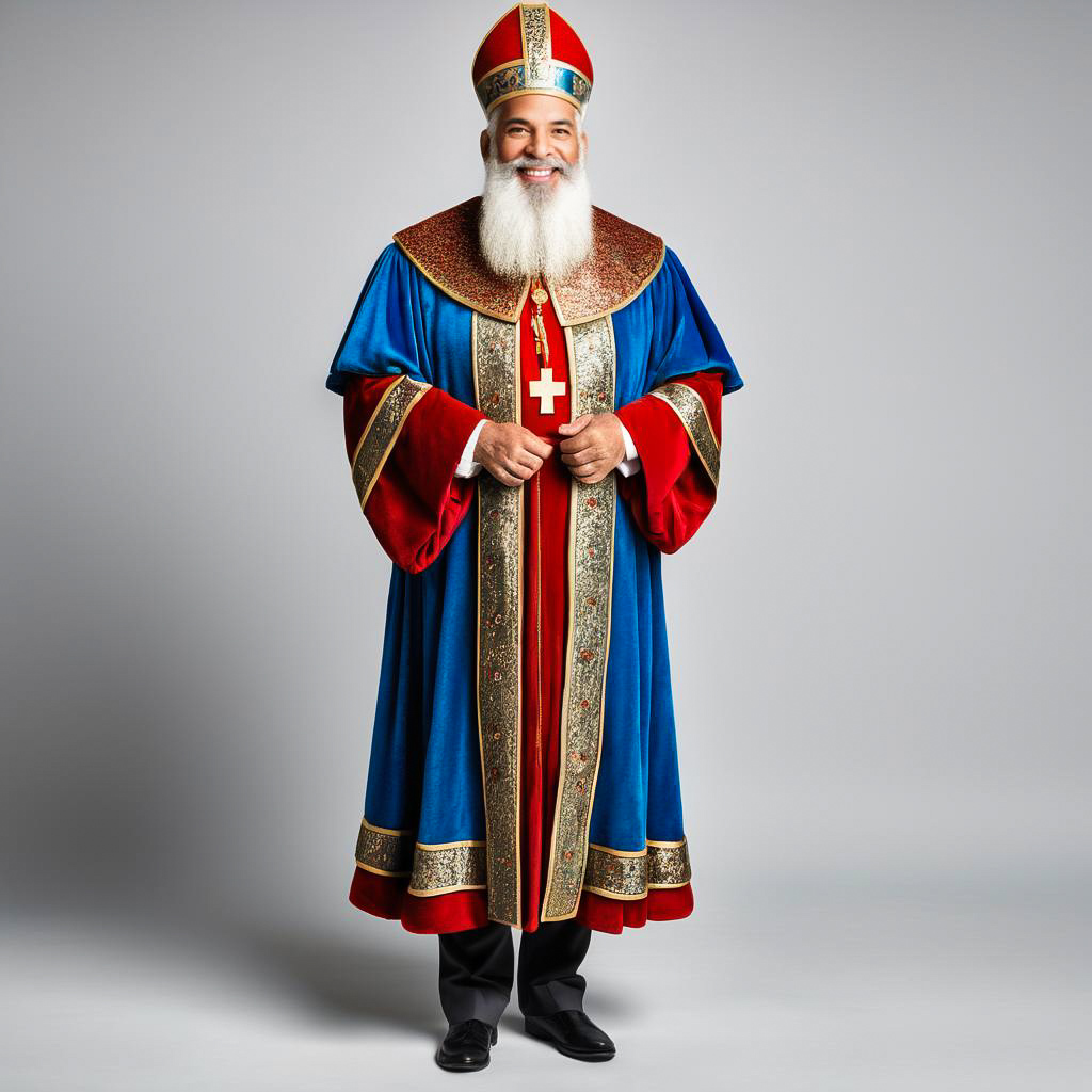 Cheerful Elderly Sinterklaas Portrait