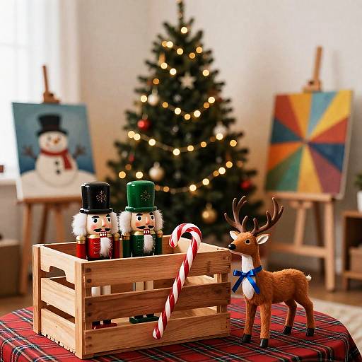 Cozy Festive Indoor Christmas Scene