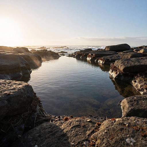 Secluded Cove at Early Morning