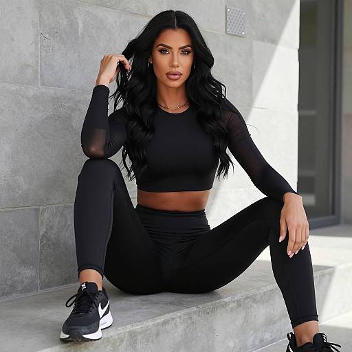 Confident Woman in Urban Fashion Setting