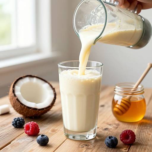 Creamy Classic Batido Pouring Illustration