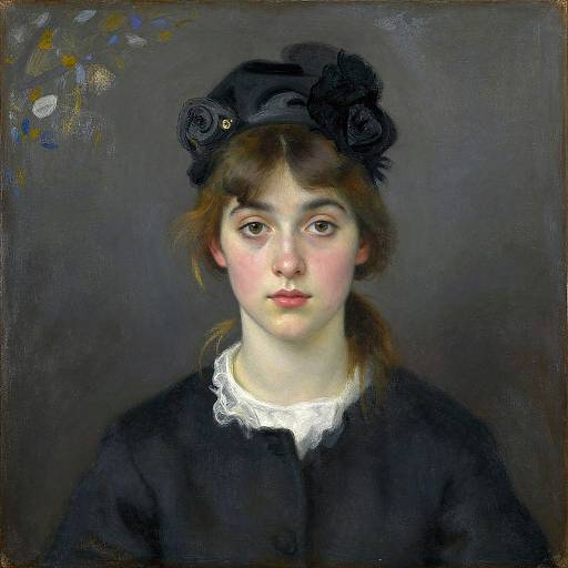 Maurice Laurencin Style Woman Portrait