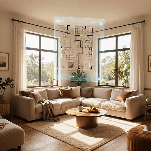 Cozy Apartment AI Floorplan Visualization