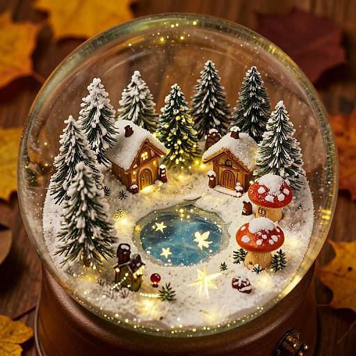 Fairy Winter Wonderland Snow Globe