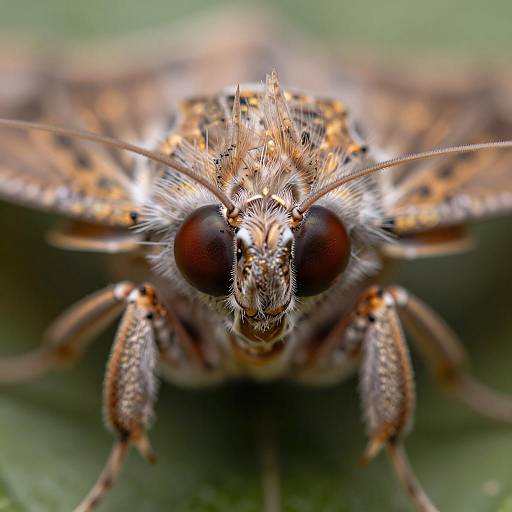 Incredible Macro Shot of Moth Face