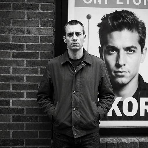 Urban Portrait: Man by Brick Wall