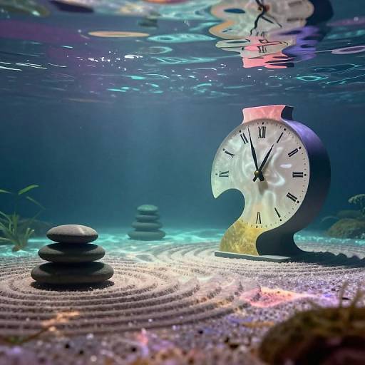 Surreal Zen Garden Underwater Time